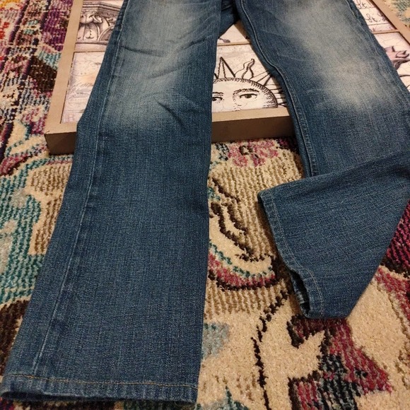 Kids Girls True Religion Button Pocket Straight Leg Jeans - Picture 4 of 8